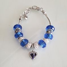 One Of A Kind Pretty Blue & Silver Handmade Bracelet With A Heart & Star Charm & A Charm That Says "I Fall In Love With You Every Day" & Beads. Brand New, Never Worn. Please See All Photos, As They Are Part Of The Description. Handmade Blue Sterling Silver Charm Bracelet, Blue Heart-shaped Bracelets For Gifts, Blue Heart-shaped Gift Bracelets, Adjustable Blue Heart Charm Bracelet, Heart-shaped Blue Charm Bracelet For Gift, Blue Heart Charm Bracelet As A Gift, Blue Heart Charm Bracelet For Gift, Blue Heart-shaped Adjustable Charm Bracelet, Blue Bracelets With Heart Charm Gift