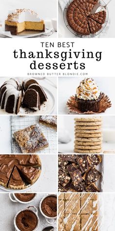 the top ten best thanksgiving desserts