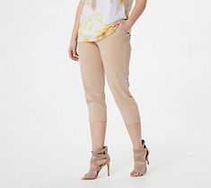 These cute and casual Susan Graver Premium Stretch leggings seamlessly go from brunch with friends to afternoon shopping trips and evenings on the town. From Susan Graver. Casual Stretch Summer Capris, Casual Stretch Capris For Summer, Summer Stretch Capris Casual Style, Stretch Capris For Summer, Stretch Cropped Leg Pants For Spring, Casual Fitted Leggings For Spring, Fitted Casual Leggings For Spring, Stretch Ankle-length Capris For Summer, Spring Stretch Cropped Leg Capris