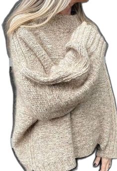 Loose Knit Jumper, Sweater Plus Size, Tweed Yarn, Plus Size Sweater, Sweater Plus, Sweater Chunky, Thick Wool, Wool Jumper, Chunky Wool