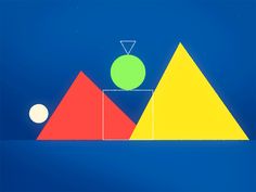 an image of three pyramids with a green ball in the middle and two white balls at the top