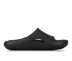 Soft LiteRide™ foam construction, Easy slip-on entry, Open round toe, Cupped footbed cradles feet, Durable outsole, Crocs™ branding details | Adults' Crocs Mellow Slide Sandals in Black Size Men's 3 / Women's 5 Durable Synthetic Slip-on Slides, Durable Synthetic Round Toe Slides, Functional Slip-on Slip-resistant Slides, Functional Slip-resistant Slip-on Slides, Slip-on Slip-resistant Foam Slides, Slip-resistant Foam Slip-on Slides, Slip-resistant Foam Slip-on Sandals, Slide Sandals, Slip On