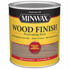 a can of wood finish is shown on a white background with the words minwax