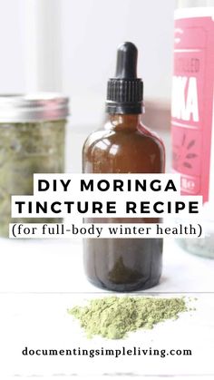 Moringa is packed with vitamins, minerals, and antioxidants. This moringa tincture recipe uses two ingredients and is a convenient way to preserve and consume all of the healthy benefits of moringa. Moringa Leaves Benefits, How To Take Moringa Powder, Moringa Oil Benefits Skin, Tincture Recipes, Natural Pharmacy, Moringa Recipes, Benefits Of Moringa, Tinctures Recipes, Moringa Benefits