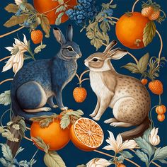 Diy Canvas Crafts, William Morris Art, Vintage Rabbit, Botanical Drawings, Art And Illustration