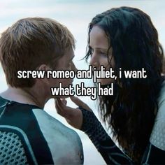 a man and woman kissing each other with the caption screw rome and i just want what they had