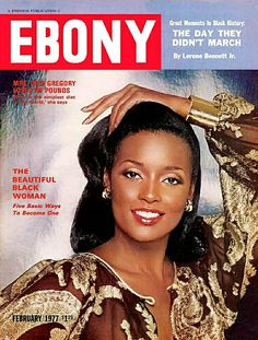 ebony magazine cover with an image of the actress