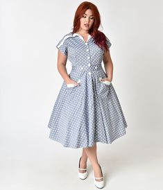 Plus Size 1950s Fashion, Costumes Unique, Vintage Dresses Casual, Vintage Fashion 1950s, Dresses By Color