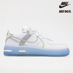 Nike Air Force 1 Low React QS 'White Ice' Rush Coral-CQ8879-100-AIR FORCE 1 LOW-The Nike Air Force 1 React QS ‘White Ice’ treats Bruce Kilgore’s original 1982 design to a comprehensive design overhaul, highlighted by a drop-in Nike React footbed for a res White Nike Air Force 1 Sports Shoes, Nike Air Force 1 White Breathable For Sports, White Nike Air Force 1 Low-top With Air Cushioning, Nike Air Force 1 White Breathable Sports Shoes, White Mesh Sneakers With Fade-resistant Feature, White Synthetic Nike Air Force 1 For Light Sports, Casual White Nike Air Force 1 With Air Cushioning, Nike Air Force 1 React, Force One