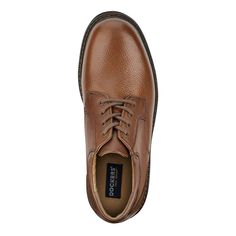 Keep your look classic and casual with these popular Dockers oxfords. Designed for any day, from a casual day at the office to your weekend adventures, these men’s shoes will keep your feet supported and relaxed all day long. The padded tongue and heel collar combined with a latex footbed create next level comfort, while the treated, synthetic leather uppers and bold outsole create that rugged casual look you’ve been wanting. Size Tip: Size up a 1/2 size from your normal size. Casual Oxford Shoes For Work, Casual Moc Toe Dress Shoes For Business, Casual Business Dress Shoes With Moc Toe, Classic Slip-resistant Dress Shoes With Round Toe, Classic Slip-resistant Plain Toe Oxfords, Slip-resistant Leather Oxfords For Work, Slip-resistant Plain Toe Oxfords For Work, Classic Slip-resistant Plain Toe Dress Shoes, Classic Slip-resistant Dress Shoes With Plain Toe