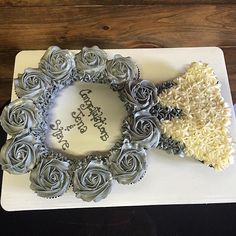 a birthday cake made to look like roses