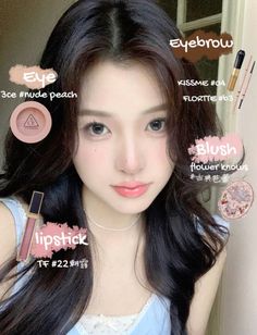 Makeup Types Names, Pink Blush Makeup Looks, Makeup Look Douyin, Warm Tone Makeup, Asian Makeup Style, Soft Makeup Look, Types Of Makeup Looks, Makeup Names, Tone Makeup