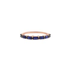 This Blue Sapphire Baguette Ring is a beautiful and timeless accessory. Crafted with a captivating blue sapphire and set in 14k gold, this ring is sure to be treasured for years to come. Sapphire Baguette Ring, Diamond Wrap Ring, Baguette Studs, Baguette Necklace, Baguette Ring, Multi Sapphire, Simple Bracelets, Opal Bracelet, Eternity Ring Diamond