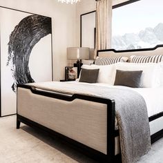 Graham King Bed, Warm Quartz-High Fashion Home King Upholstered Bed, Queen Upholstered Bed, Black Bedroom, Master Bedrooms Decor, Upholstered Beds, Bedroom Inspo, My New Room, Luxurious Bedrooms, Home Decor Bedroom