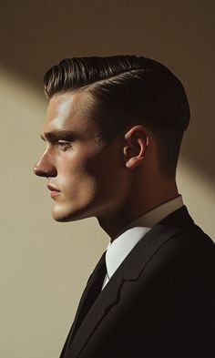 Formal Hairstyles For Men, Hairstyle With Beard, Hairstyles For Diamond Face Shape, Hairstyles For Diamond Face, Vintage Hairstyles For Men, Formal Hairstyles Men, Hairstyles With Beard, Diamond Face Hairstyle