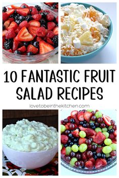 the top ten fantastic fruit salad recipes