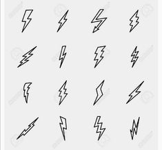 lightning bolt icons set on white background stock photo and royalty free image black bedroom furniture sets