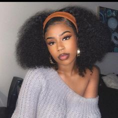 Different Afro Hairstyles, Aesthetic Afro Hairstyles, Headband Natural Hairstyles, Natural Hair With Headband, How To Style Afro, Easy Afro Hairstyles Natural, Easy Afro Hairstyles, Hair Styles For Afro Hair, Afros Black Women