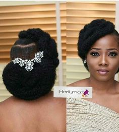 Natural Hair For Brides, Updo With Ponytail Extension, Afro Hair Bride Natural Hairstyles, Wedding Styles Natural Hair, Wedding Hairstyles On Natural Hair, Natural Hairstyles For Bride, Black Bride Natural Hairstyles, Bridal Hair Styles Long Hair, Natural Hair Wedding Styles Updo Black Women Bridal Hairstyles