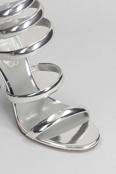 Upper: 100% Leather Sole: 100% Leather Luxury Open Toe Sandals With Wrapped Heel, Luxury Patent Leather Sandals With Heel Strap, Luxury Patent Leather Sandals With Sculpted Heel, Luxury Sandals With Sculpted Heel In Patent Leather, Luxury Patent Leather Sandals With Wrapped Heel, Luxury Sandals With Wrapped Heel And Round Toe, Luxury Sandals With Wrapped Heel And Ankle Strap, Luxury Sandals With Wrapped Open Heel, Luxury Heels With Heel Strap And Single Toe Strap