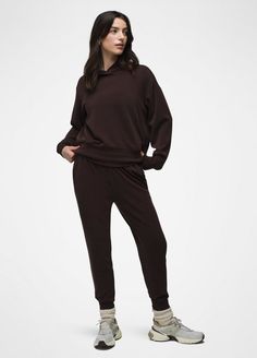 A hoodie made from recycled materials that is so buttery soft, you won't want to take it off. Super Soft Relaxed Fit Fall Hoodie, Fall Relaxed Fit Super Soft Hoodie, Fall Super Soft Relaxed Fit Hoodie, Fall Athleisure Hoodie For Loungewear, Fall Loungewear Sweatshirt With Drawstring Hood, Loungewear Hoodie With Funnel Neck And Kangaroo Pocket, Lounging Hoodie With Ribbed Cuffs, Solid Color Hoodie With Ribbed Cuffs For Lounging, Hooded Sweats With Ribbed Cuffs For Lounging