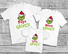 Grinch Family Christmas Custom T-shirt Grinch Baby Shirts, Holiday White Pre-shrunk T-shirt, Grinch Christmas Shirts, Christmas Matching Shirts, Disney Birthday Shirt, Disney Cruise Shirts, Animal Kingdom Shirts, Disney Christmas Shirts, Grinch Party