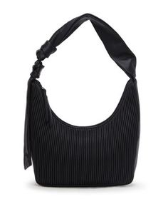 This shoulder bag is crafted with soft leather, featuring ribbed pleating. The textural design complements the organic shape while further elevating its soft structure. Travel Laptop Backpack, Bag Hanger, Travel Products, Laptop Rucksack, Shoe Bags, Shoulder Bag Black, Large Backpack, Luggage Accessories, Everyday Bag