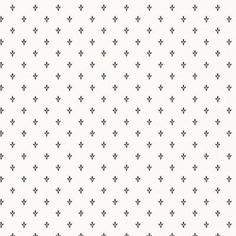 black and white wallpaper with small crosses in the center, on a white background