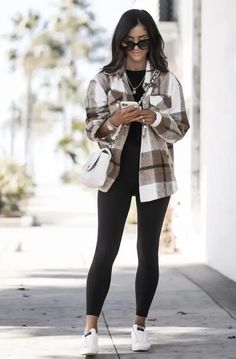 25+ Super Stylish Fall Outfits for Women 2023 - HubPages Shacket Outfit, Look Legging, Stylish Fall Outfits, Casual Winter Outfits, Plaid Jacket, Casual Fall Outfits, Business Casual Outfits