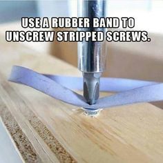 a piece of tape is being used to make a rubber band