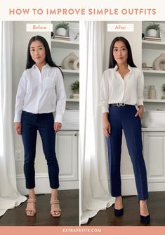 Elegant Outfit For Petite, Petit Style Outfits, How To Dress More Professional, Neutral Fashion Outfits, Elevate Casual Outfit, Office Petite Outfit, Interview Outfit Petite, Petite Female Outfits, Office Outfit For Petite Women