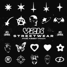 various stickers on the back of a black shirt with white lettering and stars above them