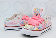 Tutu And Sneakers Outfit, Cute High-top Sneakers For Birthday, Cute High-top Sneakers For Parties, Cute Low-top Sneakers For Birthday, Cute Party Sneakers, Cute Customizable Lace-up Sneakers, Customizable Cute Lace-up Sneakers, Customizable Lace-up Cute Sneakers, Ice Cream Shoes