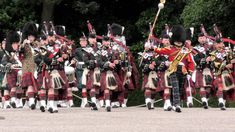 The King is back in Edinburgh. Mounting of Guard at Holyrood Palace, Scotland