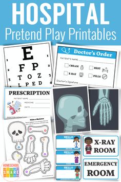 the doctor pretend play set includes an eye chart, stickers and other medical related items