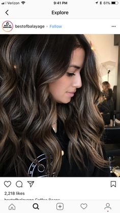 This color Baby Lights On Dark Hair, Baby Lights Hair Brunette, Light Highlights, Hair Color Highlights, Ash Brown