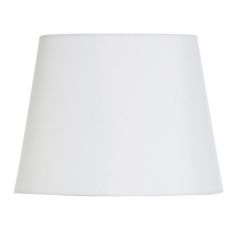 a white lamp shade on a white background