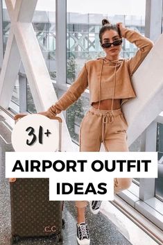 cute and comfy airport outfits 2 Airport Style Comfy, Airport Retail, Tracksuit Outfit Women, Casual Airport Outfit, Airport Outfit Spring