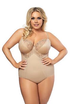 Elegant, very comfortable bodysuit for ladies with bigger breasts, who like to feel comfortable. Vertical embroidery on the front beautifully emphasize the waist line. Composition: 90% polyamide, 7% elastane, 3% polyester. Line Composition, Girdles, Soft Cup, Body Shapers, Top Rated, Shapewear, Women's Intimates, Vintage Outfits, Women's Clothing