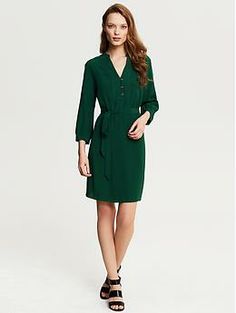 Heritage Green Shirtdress