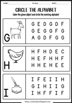 printable alphabet worksheet for children