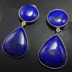 FEDERICO JIMENEZ BLUE LAPIS LAZULI EARRINGS DESCRIPTION: This is an exquisite pair of earrings by legendary Oaxacan artisan Federico Jimenez. Federico always utilizes the finest natural gemstones, much of it from old mines and collections long since depleted.    FEDERICO JIMENEZ was born in Oaxaca, Mexico in 1941 in a Mixtec Indian Community.  He came to the USA in 1967 to study and work.  He studied jewelry making and design at the University Community School.  In 1970 He and his Wife Ellen Bel Taos, Lapis Lazuli Earrings, Native American Jewelry, Heart Of Gold, Dream Jewelry, Lapis Lazuli, Clip On Earrings, Natural Gemstones, Jewelry Watches