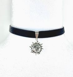 Free Spirit Fashion Sun Choker Black Velvet Necklace 12-15.5 inches long 90's/ Whimsygoth /Fairygrunge Inspired 🦋 Carefully Handmade, Original Design, Unique 💖 Grunge Black Choker For Festival, Adjustable Grunge Choker For Halloween, Halloween Grunge Adjustable Choker, Handmade Grunge Jewelry For Festivals, Alternative Adjustable Necklace For Festivals, Handmade Black Fairy Grunge Jewelry, Adjustable Grunge Jewelry For Concerts, Free Spirit Fashion, Sun Choker