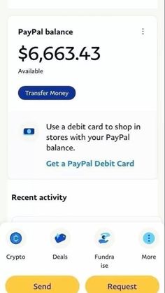 the pay balance app is displayed on an iphone screen, and it appears to be paying for