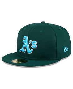 the new era los angeles angels'green 59fifty fitted hat is shown