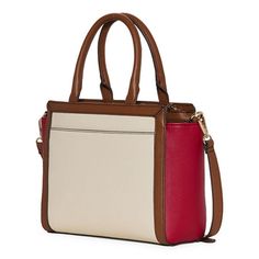 This Liz Claiborne women's Mini Tuxedo tote bag will become one of your favorites in your rotation thanks to its modern elegant design. This monogrammed style has a smooth faux leather trim, gold-tone hardware accents, and multiple pockets to hold your essentials. Adjust the shoulder strap to wear crossbody or carry it from the top handles. Features: Adjustable Straps, Removable StrapsClosure Type: ZipperPockets: 3 Inside Slip Pockets, 1 Inside Zip PocketMetal Color: Gold ToneMeasurements: 4 De… Handbags Tote, Liz Claiborne, Leather Trim, Leather Trims, Elegant Design, Tote Bags, Adjustable Straps, Shoulder Strap, Faux Leather