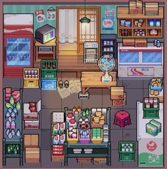 Pixel Isometric Art, Isometric Art Pixel, Pixel Room Art, Key Pixel Art, Pixel Art Assets, Stardew Valley Portrait Mod, Pixel Game Aesthetic, Pixel Art Town, Pixel Art Street