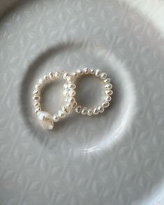 Freshwater Pearl Bead Elastic Pearl Ring Tiny Pearl Ring - Etsy Stackable Pearl Jewelry With Round Beads, Stackable Round Pearl Bead Jewelry, Elegant Handmade Round Bead Rings, Elegant Beaded Ring Jewelry, Adjustable Beaded Pearl Ring, Beaded Toe Rings For Jewelry Making, White Pearl Ring With Round Beads For Wedding, Dainty Pearl Ring With Round Beads, Dainty Pearl Rings With Round Beads