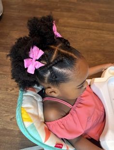 Criss Cross Twisted Ponytail Cute Natural Hairstyle For Black Toddler Hairstyles For Lil Girls Ideas Black, Quick Styles For Little Black Girls Hair Down, Cute Little Black Girls Hairstyles Easy, Two Ponytails For Kids, Natural Little Black Girls Hairstyles, Toddler Black Girls Hairstyles Ponytails, Black Girls Hairstyles Little Kids, Styles For Little Black Girls Hair