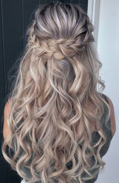 Braid Hairstyle, Wedding Hair Down, Braided Hairstyles For Wedding, Hoco Hair Ideas, Formal Hairstyles, Hairstyles Medium